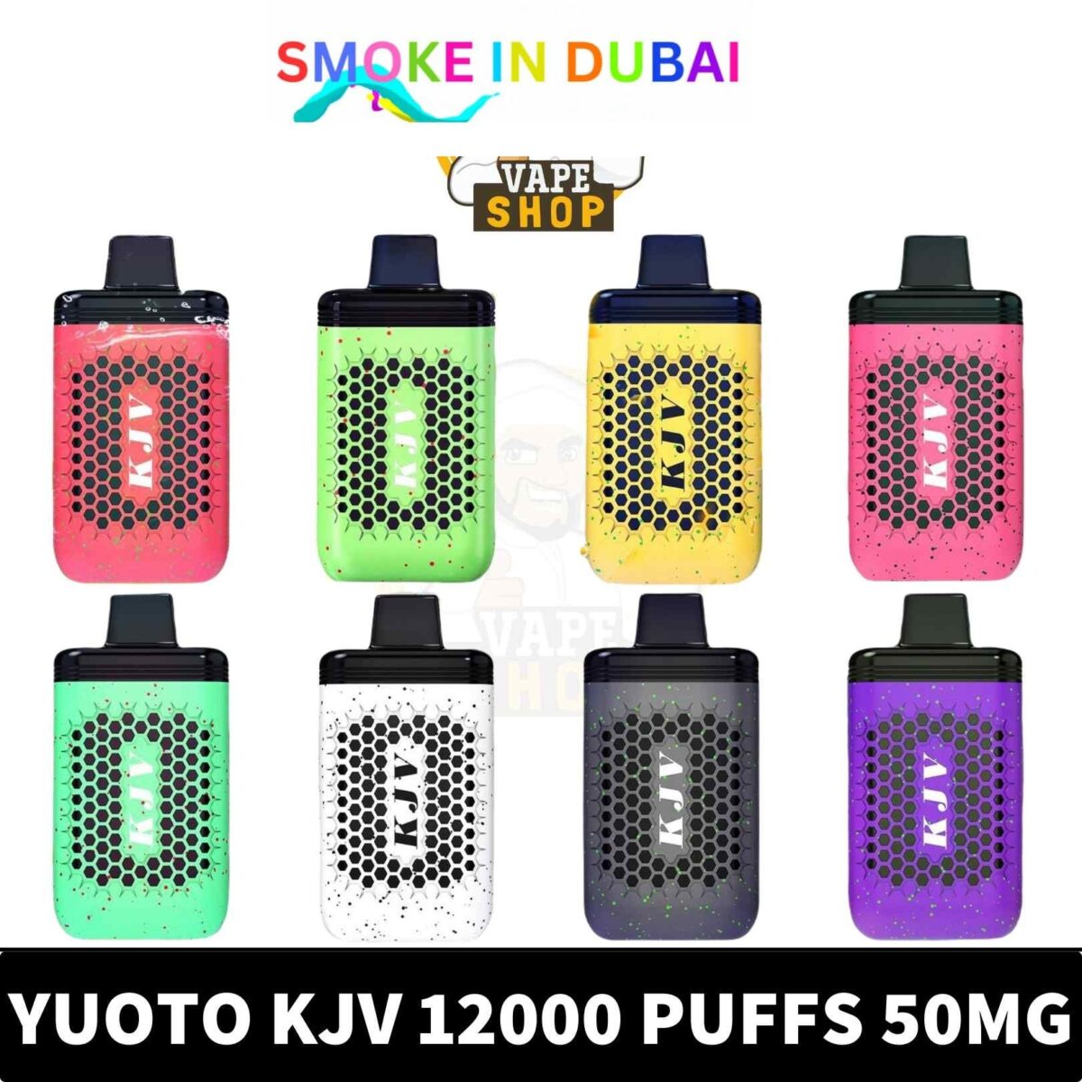 YUOTO KJV Disposable 50mg 12000 Puffs Rechargeable Vape in Dubai, UAE