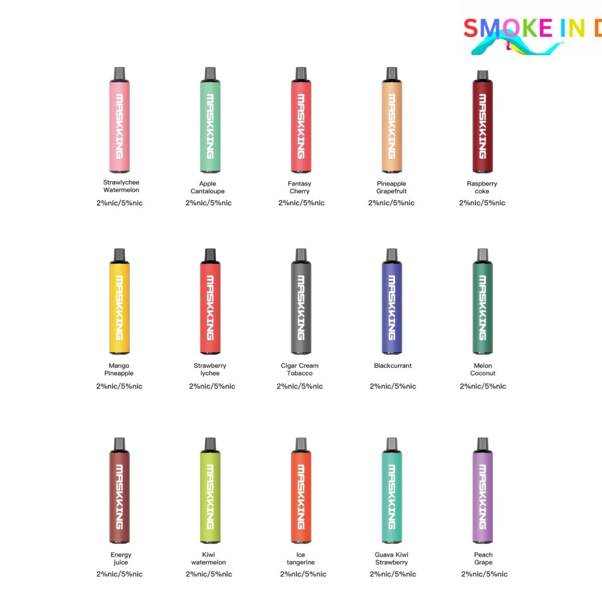 MASKKING GTS 2500 Puffs 2% Disposable Vape in DubaI