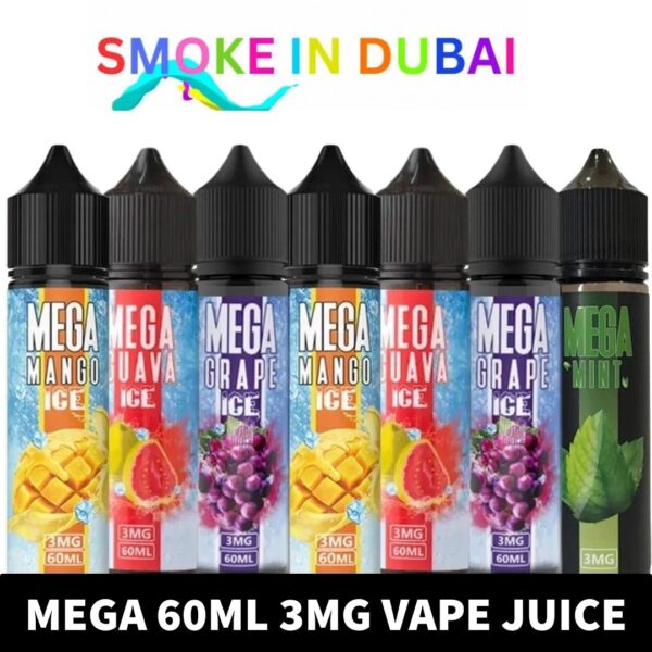 MEGA 3MG 60ML Bottle Liquid Freebase