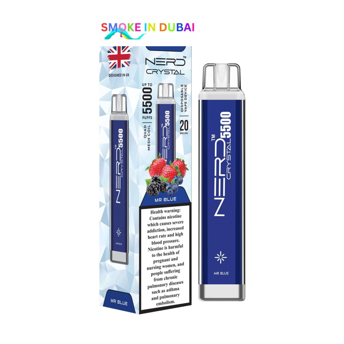 NERD Crystal Disposable vape 5500 Puffs in Dubai, UAE