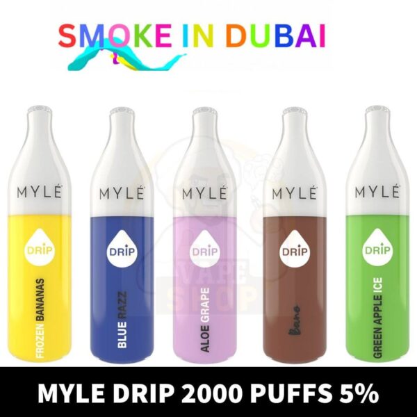 Myle Drip 2000 Puffs 5% disposable vape in uae dubai