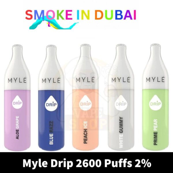 Myle Drip 2600 Puffs 2% disposable vape shop in dubai