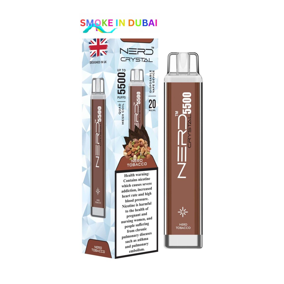 NERD Crystal Disposable vape 5500 Puffs in Dubai, UAE