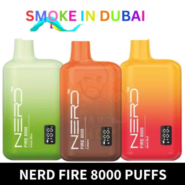 Nerd Fire 8000 Puffs Disposable Vape In Dubai