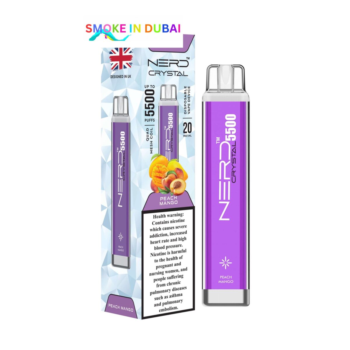 NERD Crystal Disposable vape 5500 Puffs in Dubai, UAE