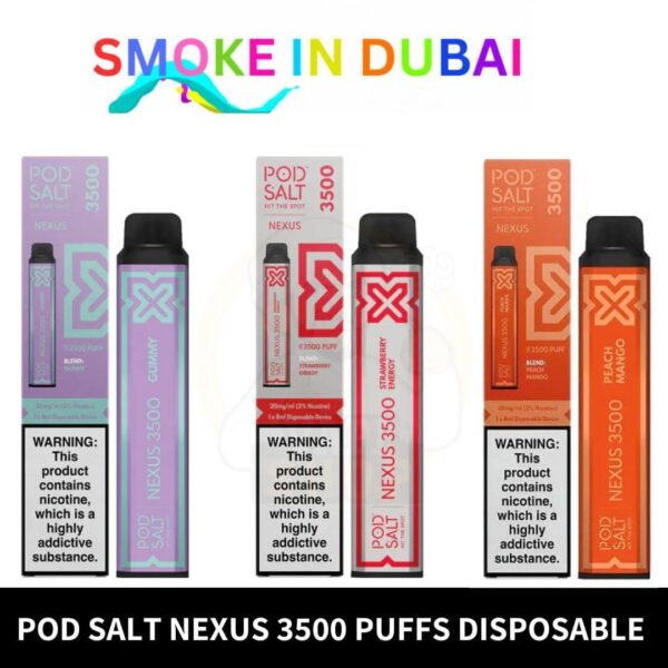 Pod Salt Nexus 3500 puffs disposable vape in dubai