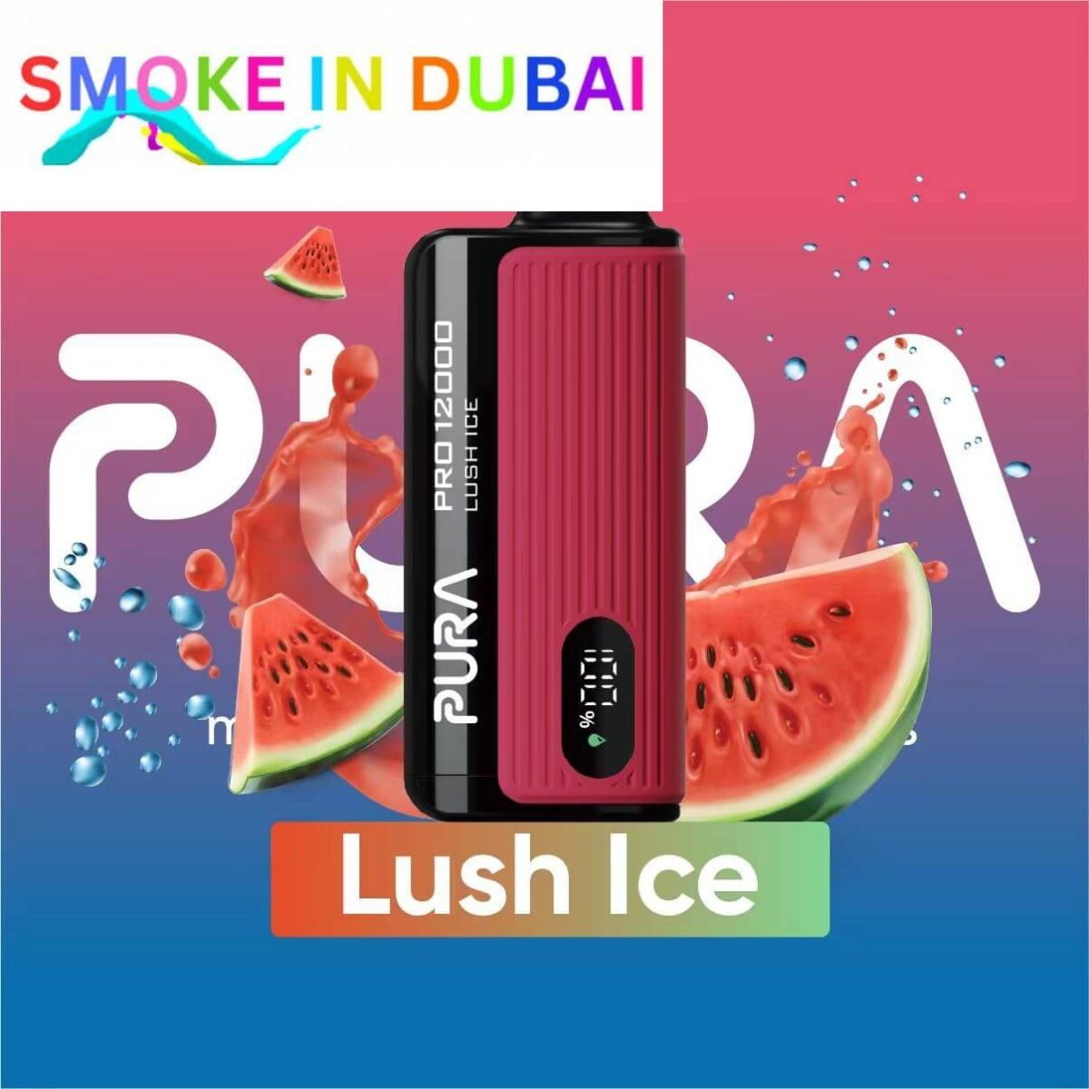 smokeindubai PURA PRO 12000 Puffs Price in Dubai Lush Ice 1