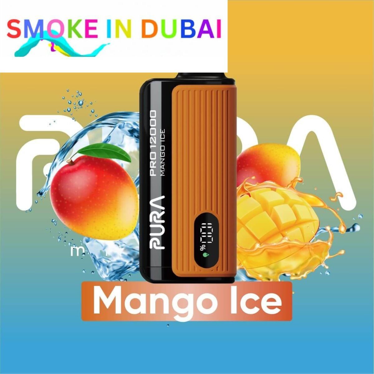 smokeindubai PURA PRO 12000 Puffs Price in Dubai MANGO ICE 2