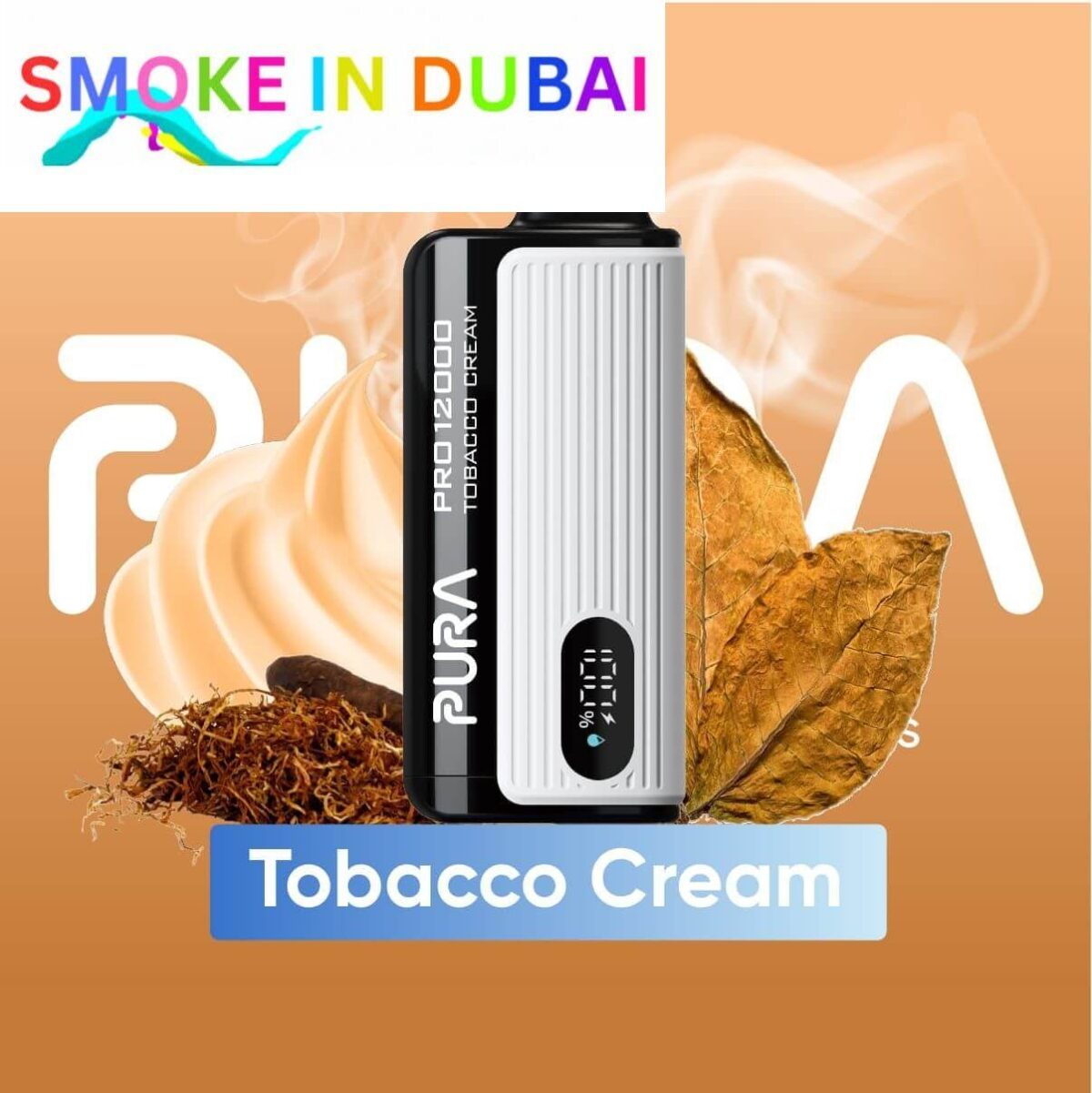 smokeindubai PURA PRO 12000 Puffs Price in Dubai Tobacco Cream 2