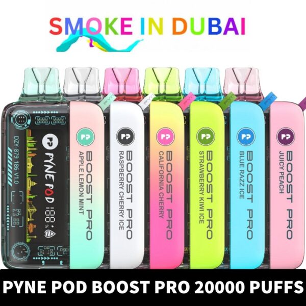 PYNE POD Boost Pro 20000 Puffs 50MG Disposable Vape in Dubai