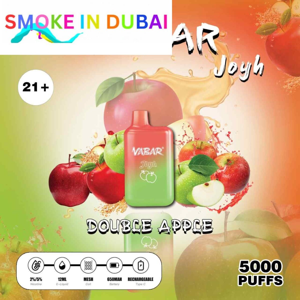 smokeindubai Popular Vabar Joyh Disposable 5000 Puffs 2 5 in UAE from our vape shop in UAE
