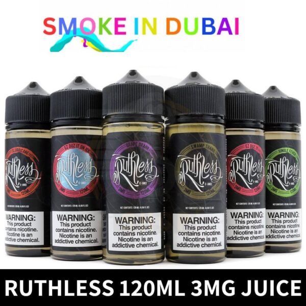 Ruthless E-juice 100ML  3mg All Flavors Available Vape Shop In Dubai, UAE