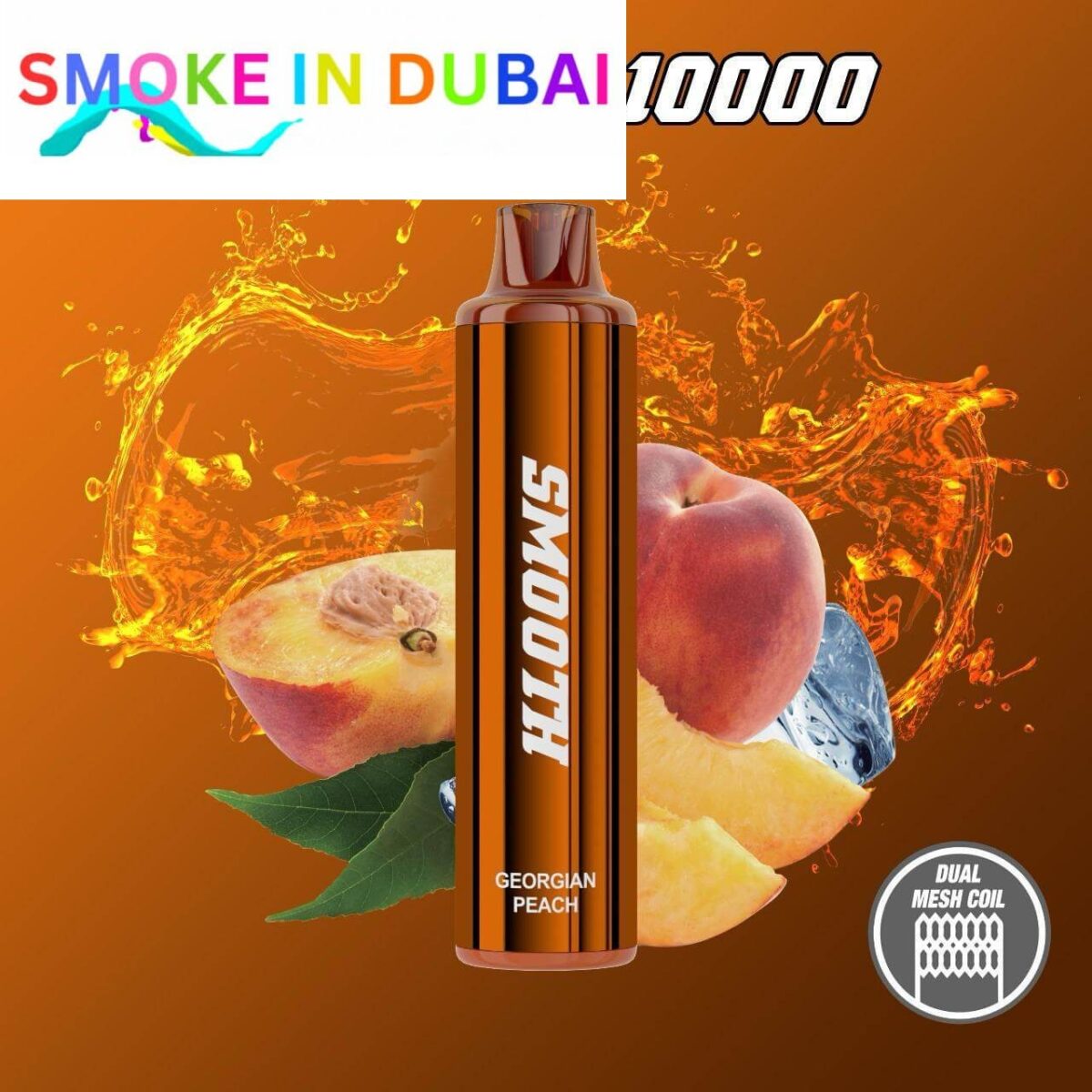 smokeindubai SMOOTH 10000 Puffs Price in Dubai GEORGIAN PEACH