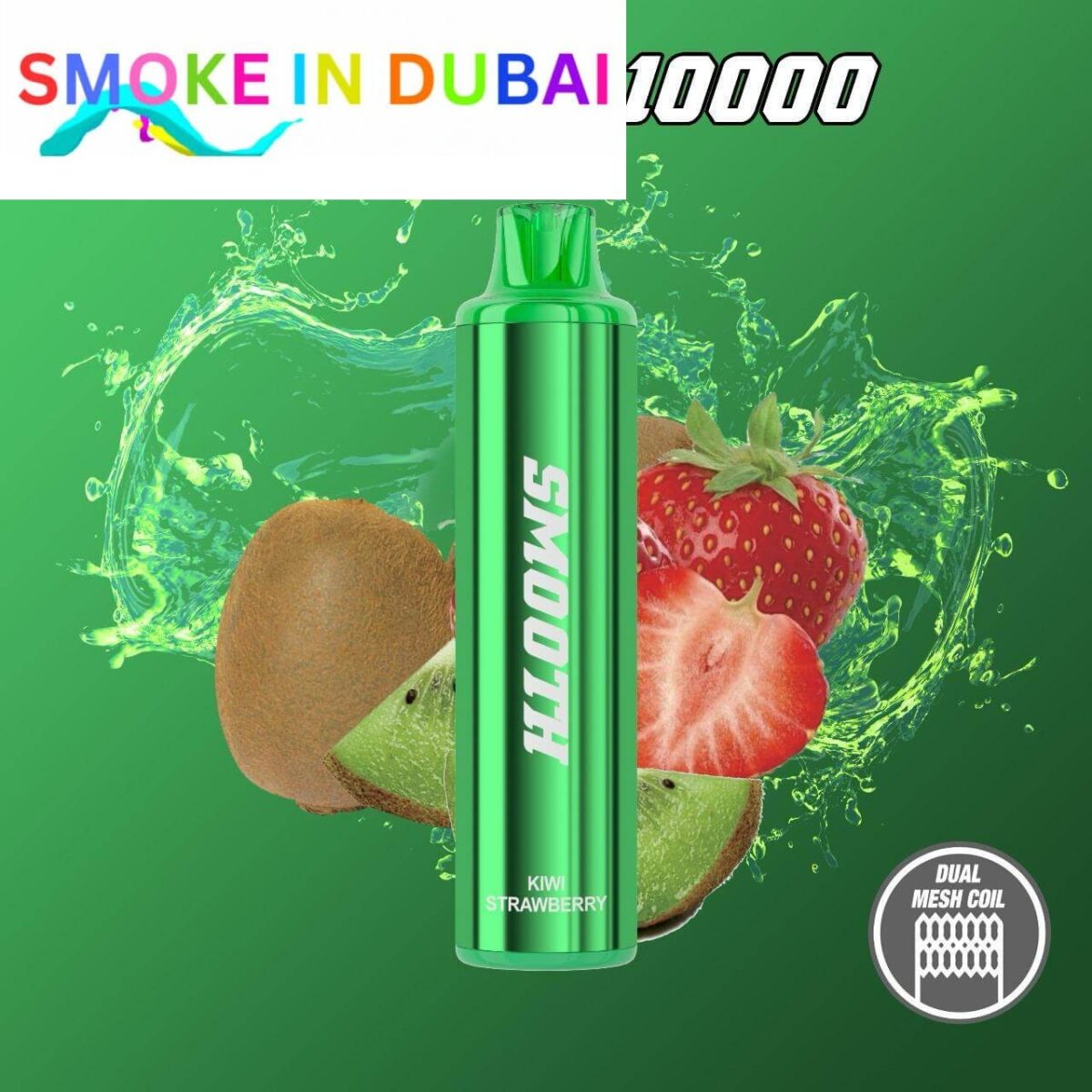 smokeindubai SMOOTH 10000 Puffs Price in Dubai KIWI STRAWBERRY
