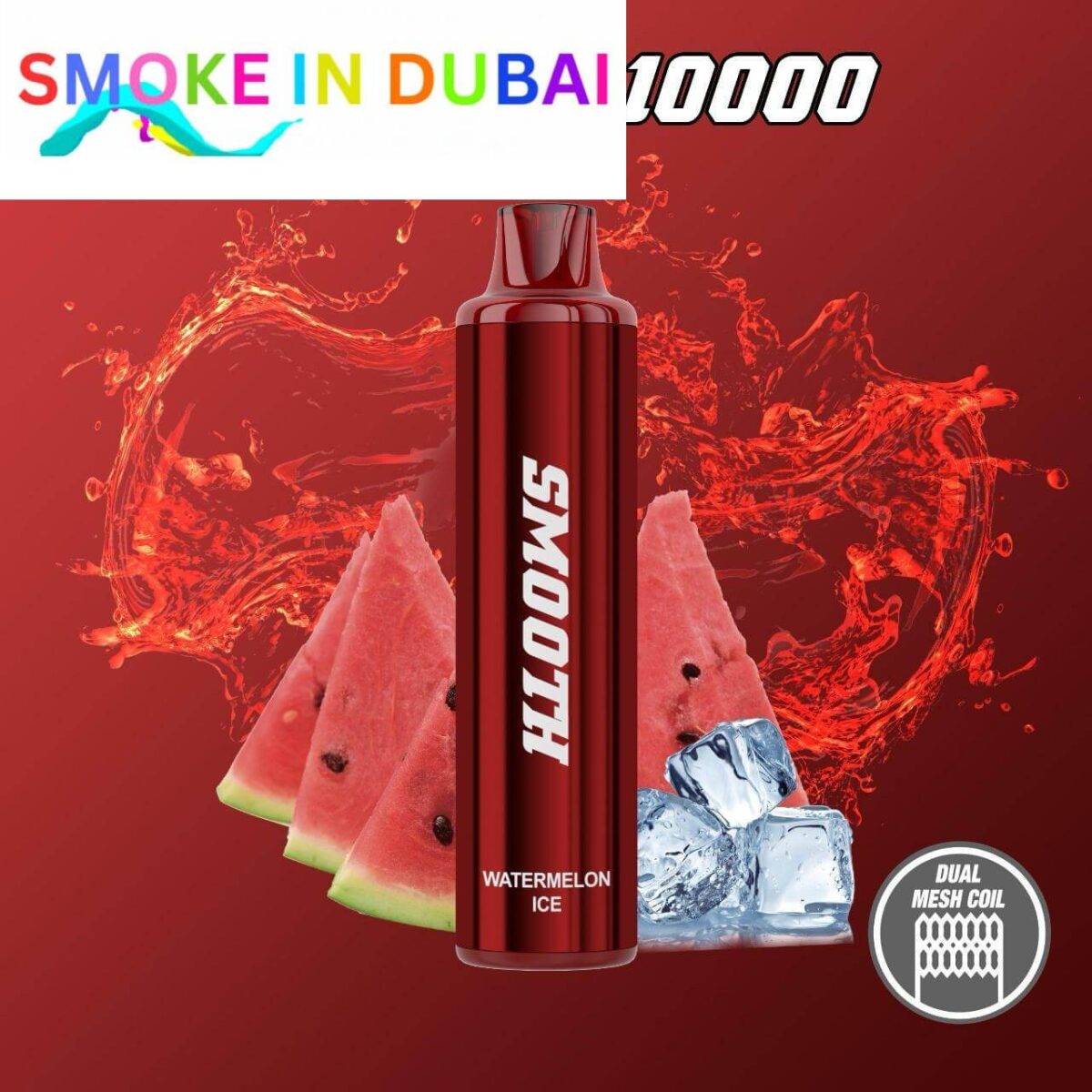 smokeindubai SMOOTH 10000 Puffs Price in Dubai WATERMELON ICE
