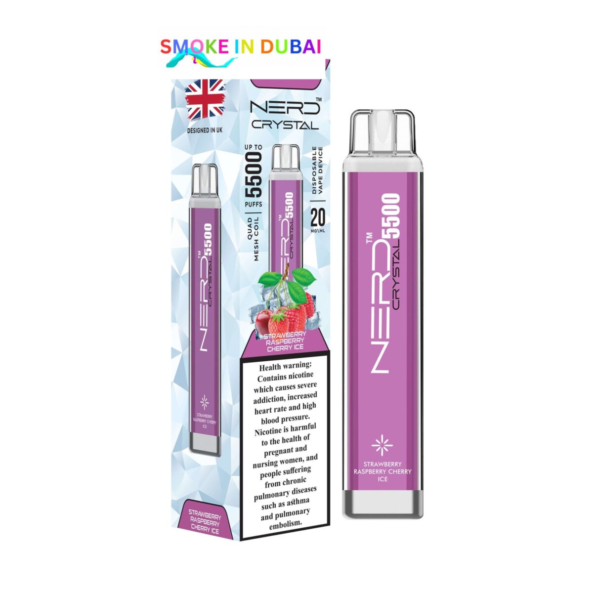 NERD Crystal Disposable vape 5500 Puffs in Dubai, UAE