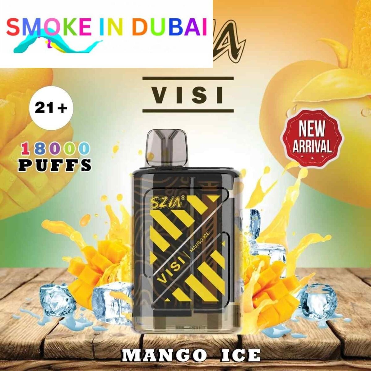 smokeindubai SZIA Visi 18000 Puffs Price in Dubai MANGO ICE 3