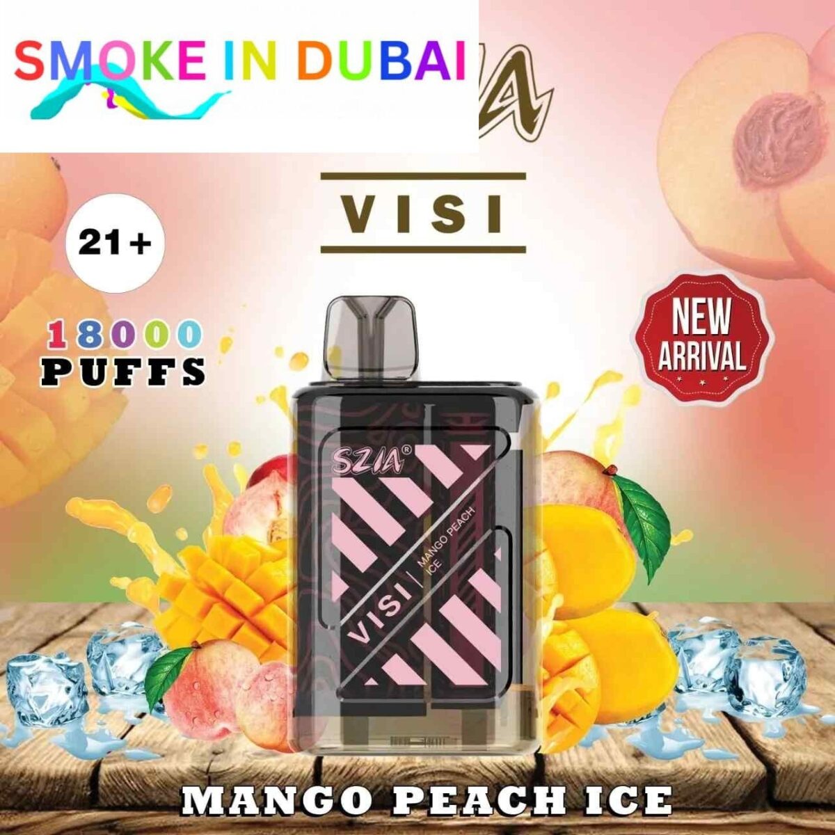 smokeindubai SZIA Visi 18000 Puffs Price in Dubai MANGO PEACH ICE 3