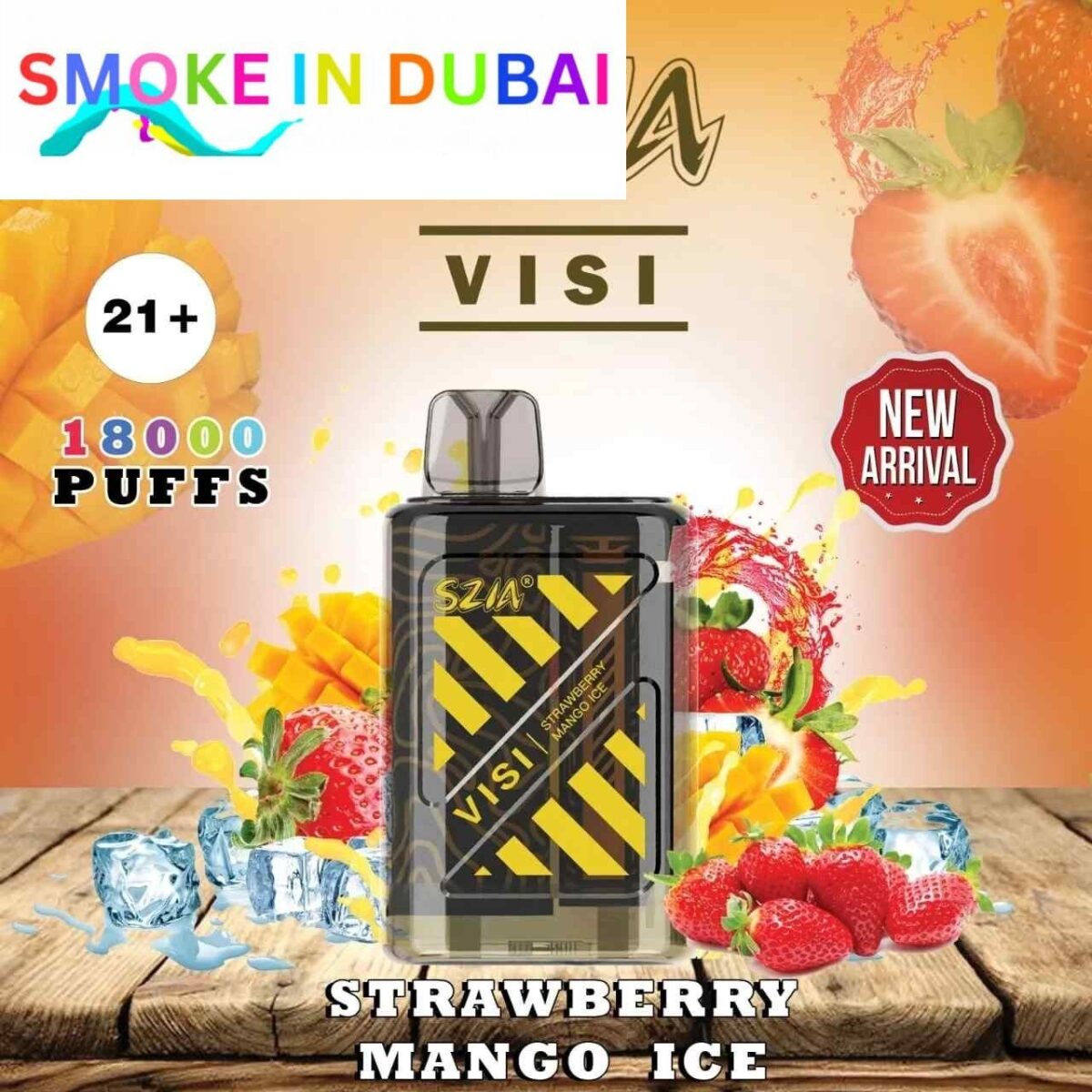 smokeindubai SZIA Visi 18000 Puffs Price in Dubai STRAWBERRY MANGO ICE 3