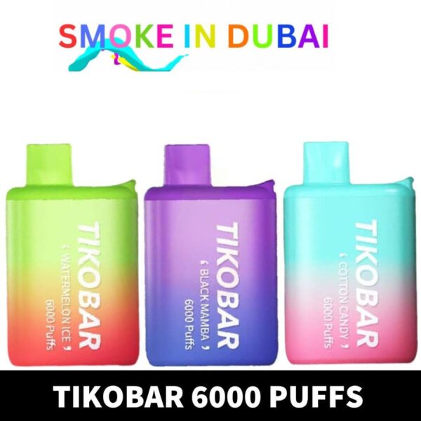 Tikobar 6000 Puffs Disposable Vape Rechargeable Buy in UAE Dubai