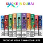 New Tugboat Mega Flow Disposable Vape 4000Puffs Buy in UAE Dubai