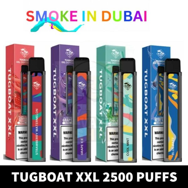 Tugboat XXL 2500 Puffs disposable vape shop in dubai