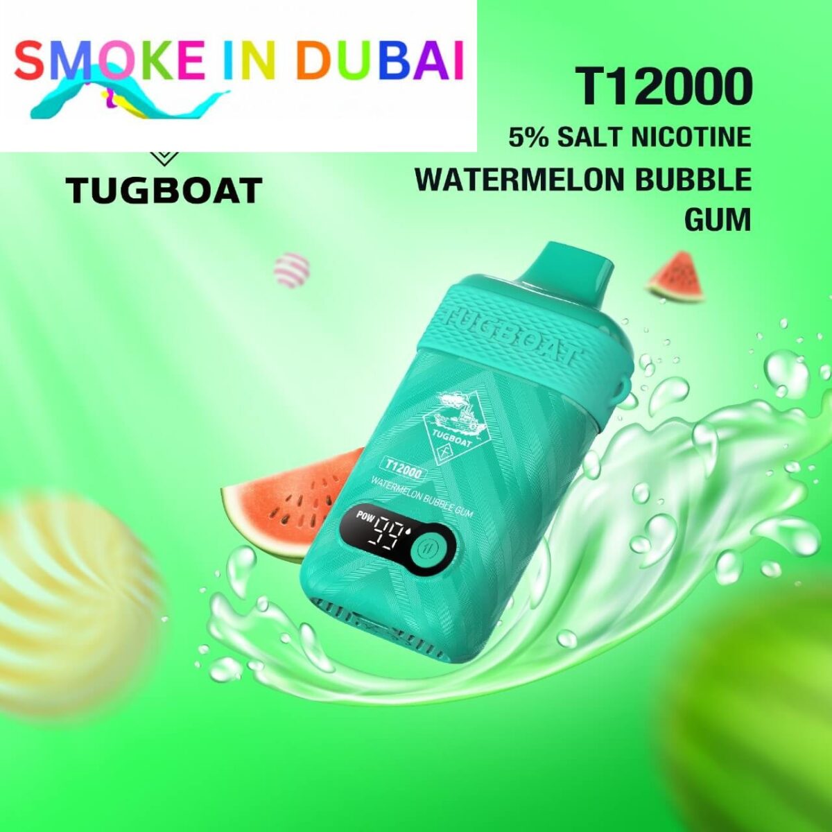Tugboat T12000 puffs 50 MG rechargeable vape in Dubai uae