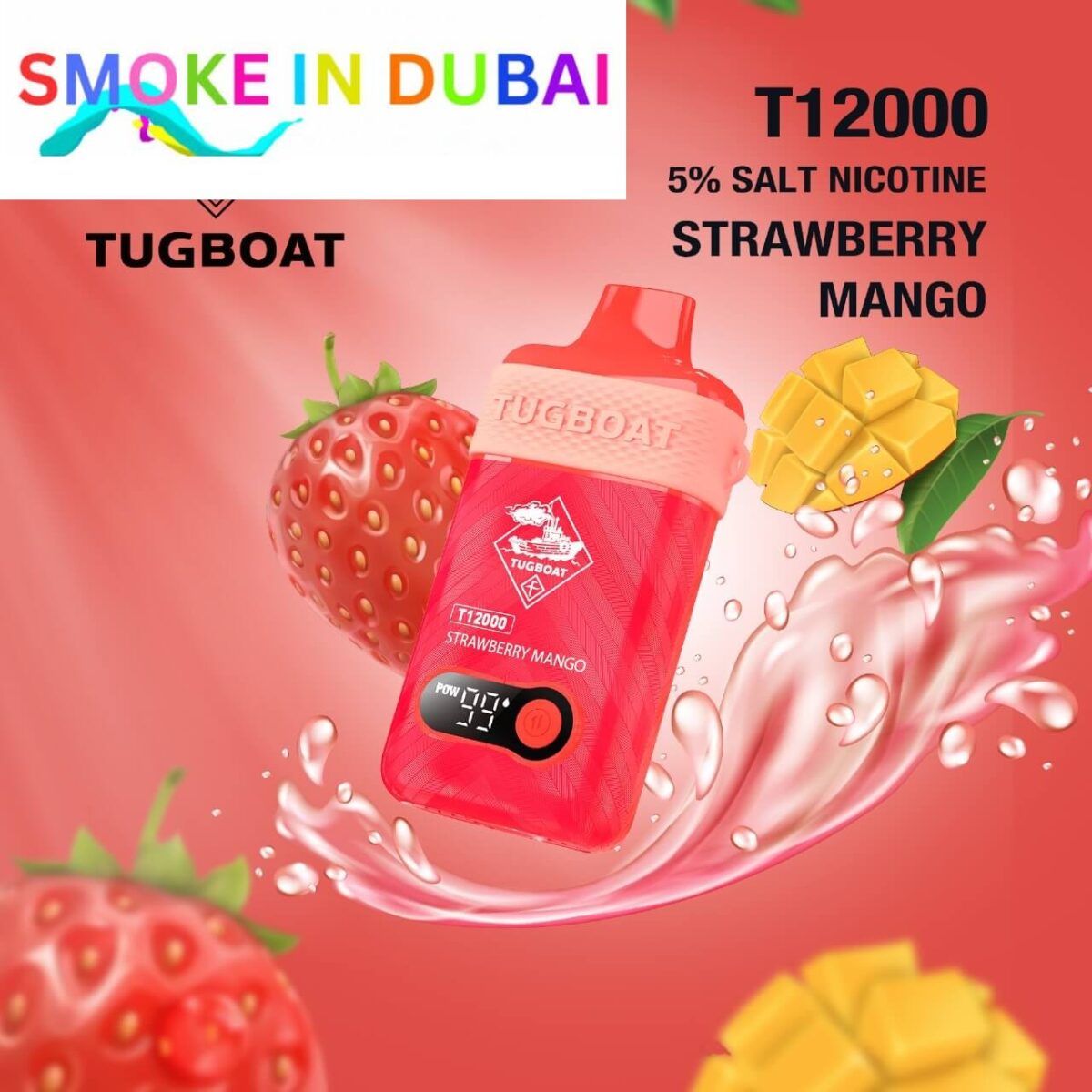 Tugboat T12000 puffs 50 MG rechargeable vape in Dubai uae