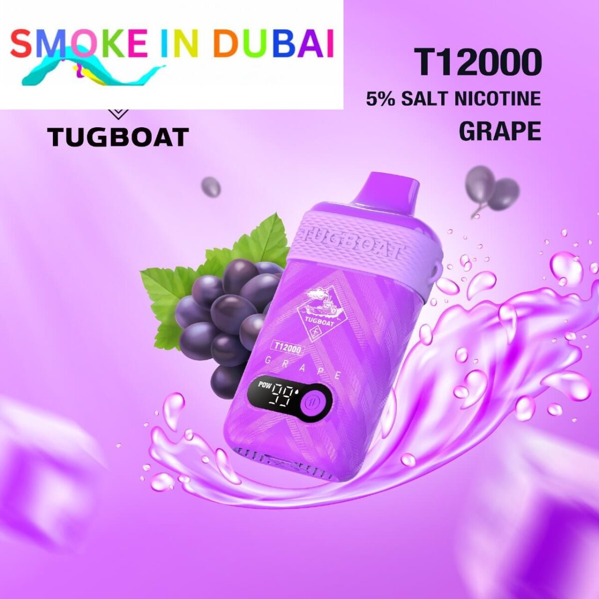 Tugboat T12000 puffs 50 MG rechargeable vape in Dubai uae