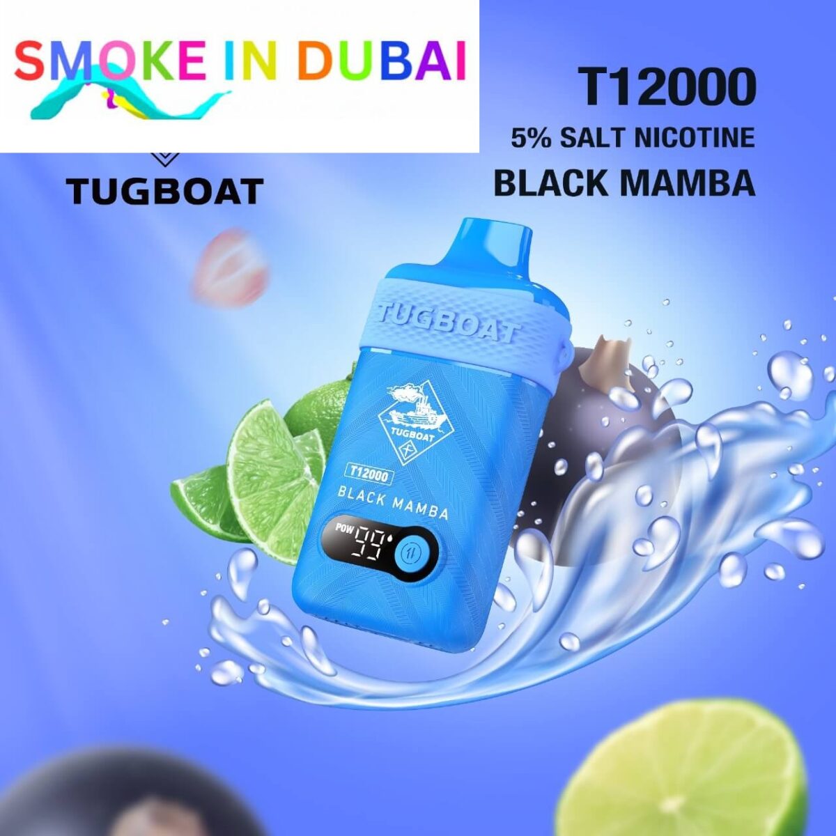 Tugboat T12000 puffs 50 MG rechargeable vape in Dubai uae