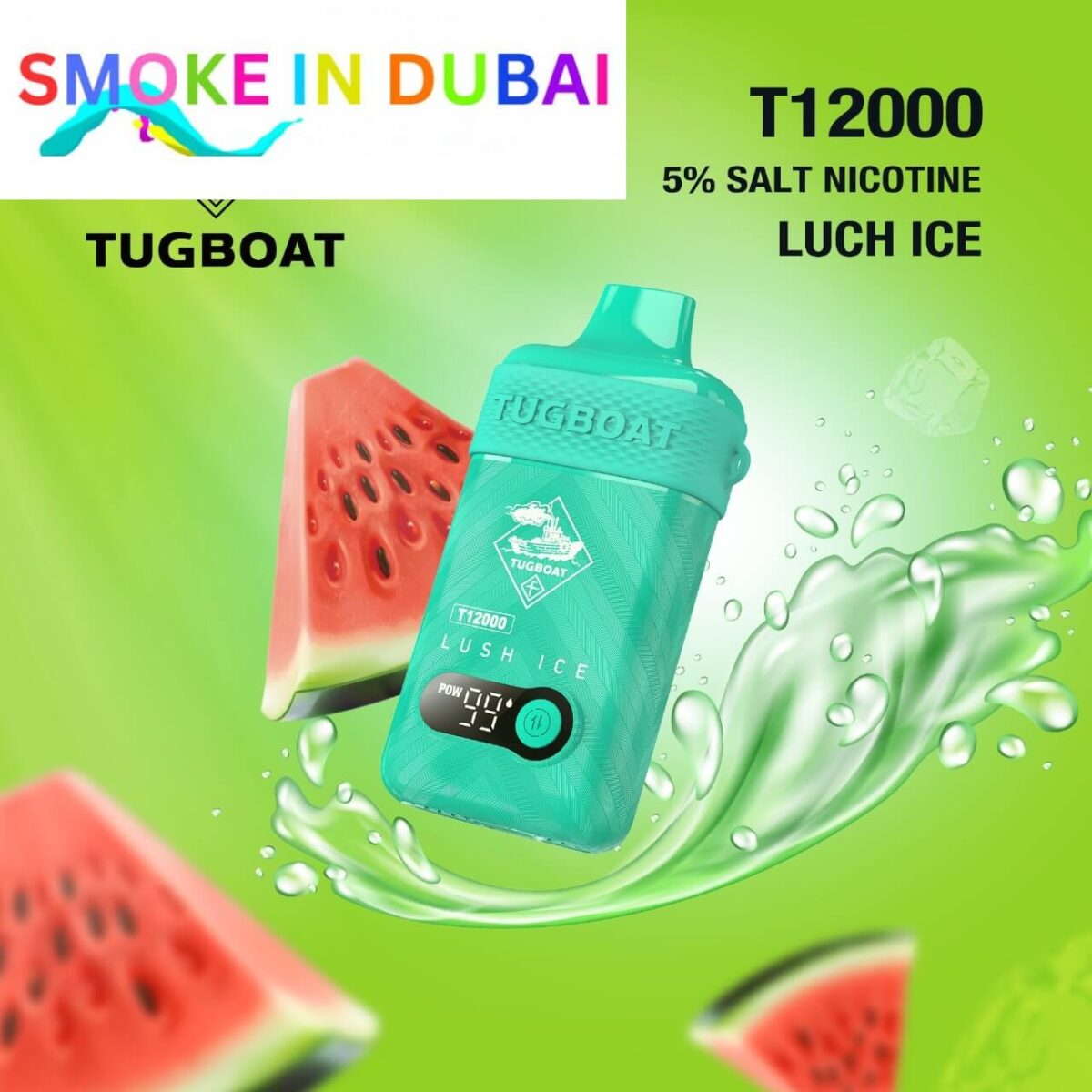 Tugboat T12000 puffs 50 MG rechargeable vape in Dubai uae