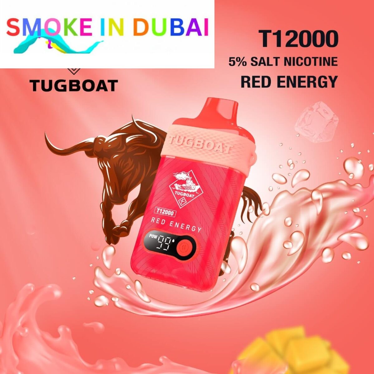 Tugboat T12000 puffs 50 MG rechargeable vape in Dubai uae