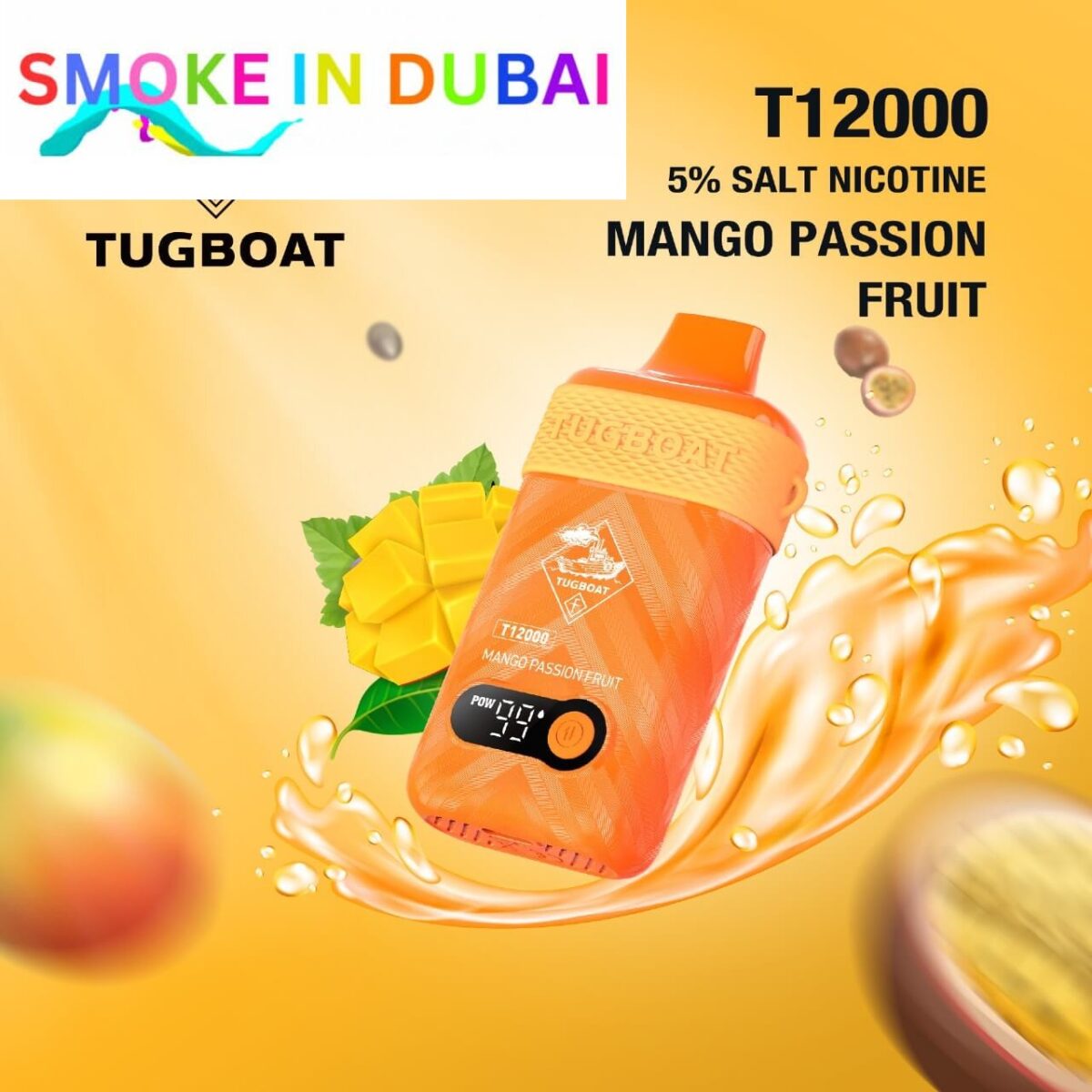 Tugboat T12000 puffs 50 MG rechargeable vape in Dubai uae