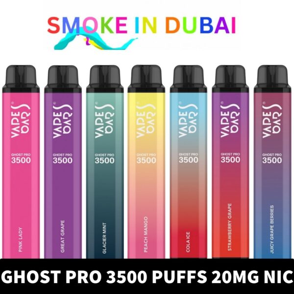 Vapes Bars Ghost Pro 2% nicotine 3500 Puff Disposable in Dubai