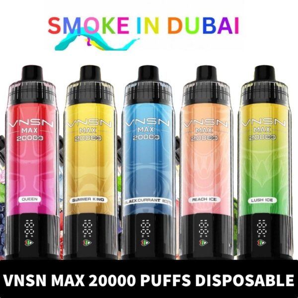 VNSN Max Shisha 20000 Puffs 50MG Disposable Vape in Dubai