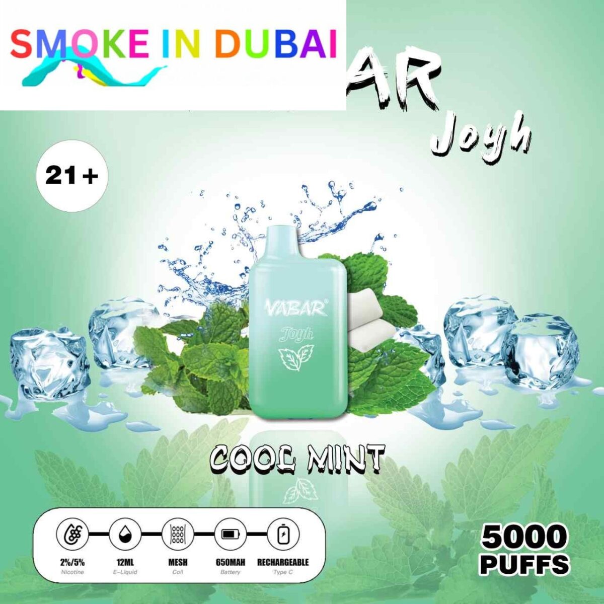 smokeindubai Vabar Joyh Disposable 5000 Puffs 2 5 in UAE from our vape shop in Dubai. VABAR Joyh 5000 Puffs Disposable Vape Shop Near Me