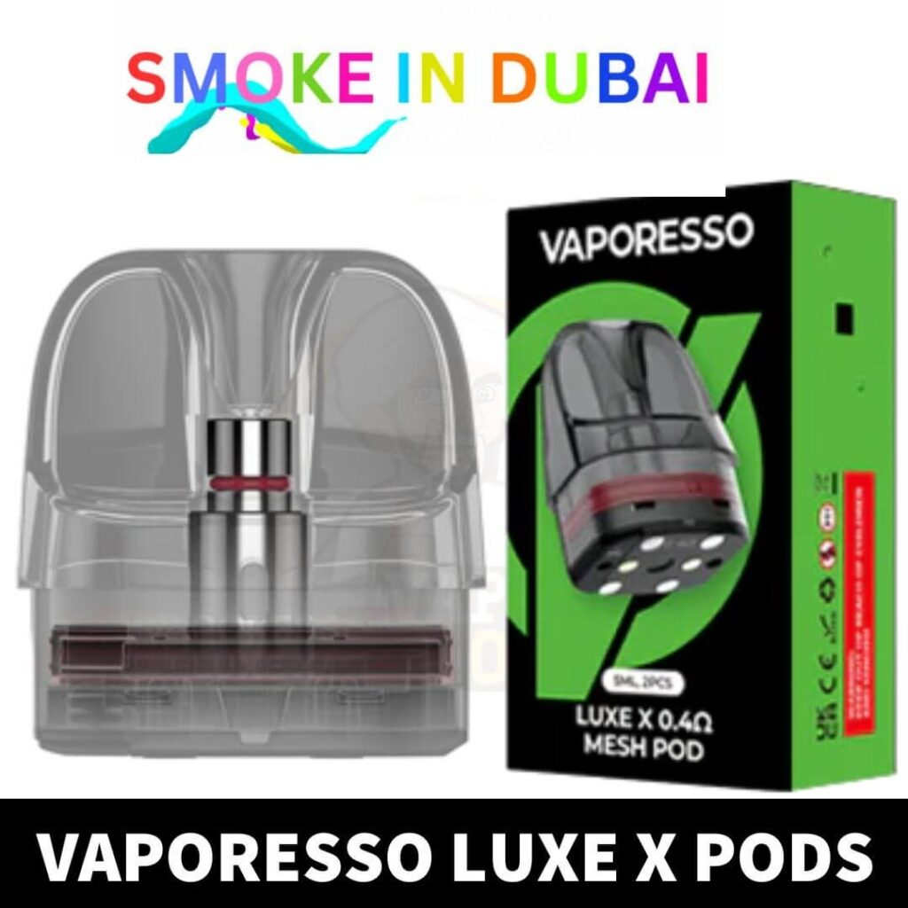 Vaporesso Luxe X Pods Cartridge 0.4ohm 0.8ohm Empty Replacement Pods Mesh Coils (2PCS) in Dubai, UAE
