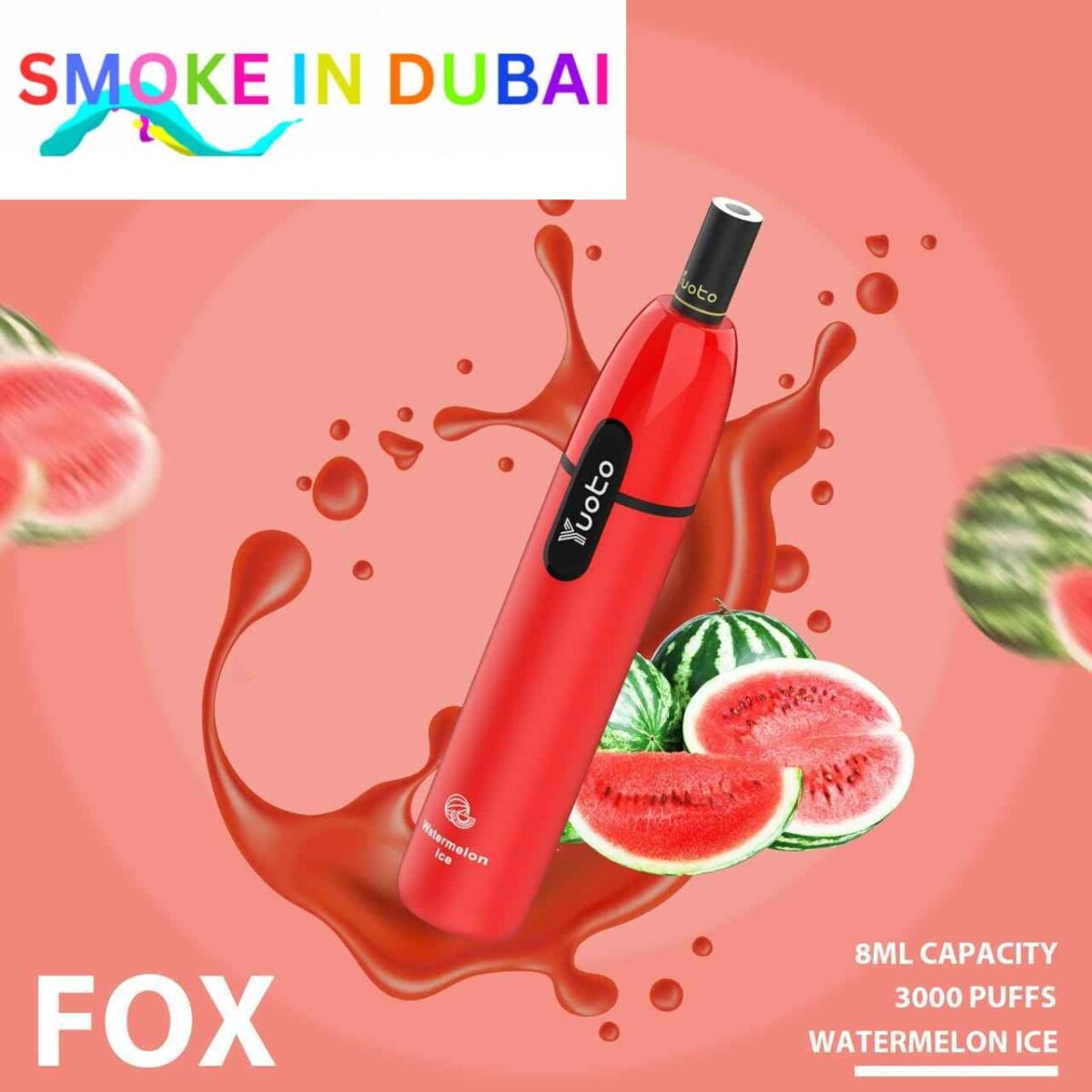 YUOTO Fox Disposable 5% 3000 Puffs Rechargeable Vape in Dubai, UAE