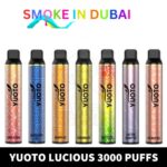 Youto Lucious 3000 puffs Disposable Vape in vape shop uae