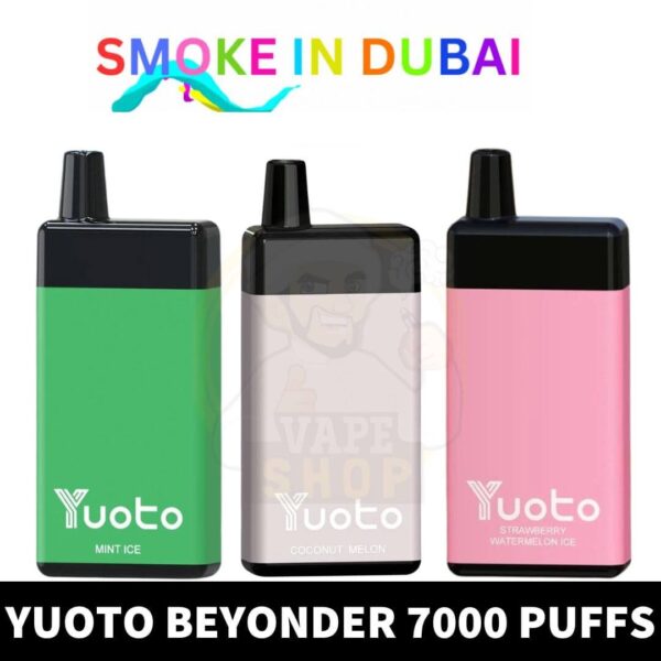Yuoto Beyonder Disposable 7000 Puffs 50mg Rechargeable Vape in Dubai