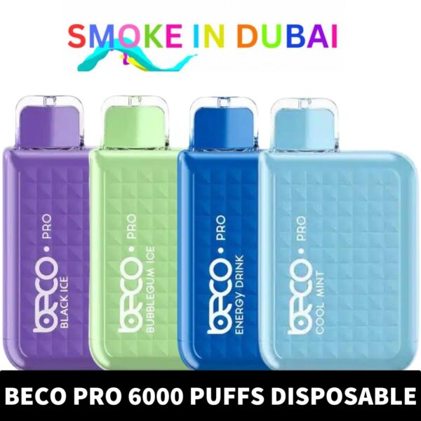 Beco Pro Disposable 6000 Puffs 2% & 5% Rechargeable Vape in Dubai