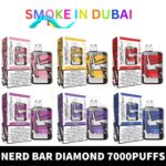 Nerd Bar Diamond 7000 puffs 2% nicotine 20MG Rechargeable Disposable Vape in Dubai, UAE