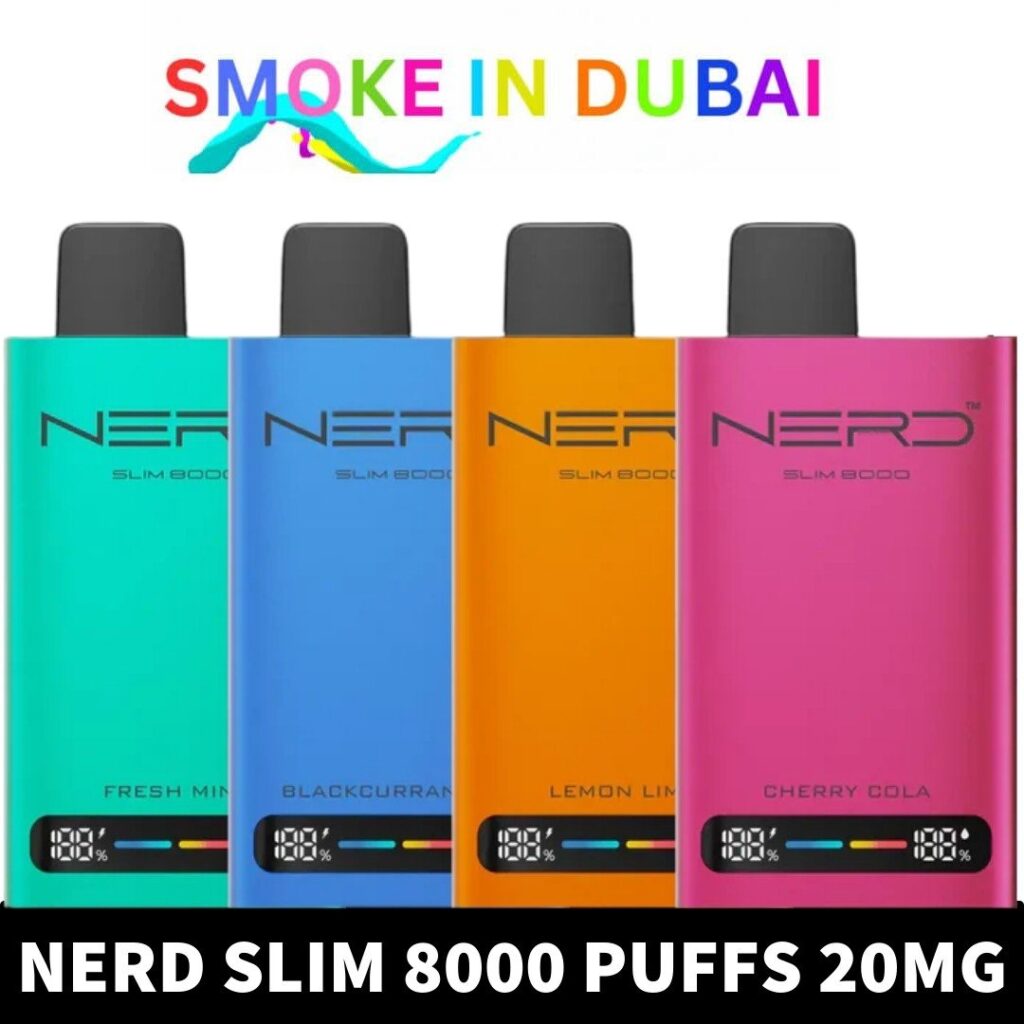 NERD Slim 8000 Puffs 20MG Nicotine Disposable Vape